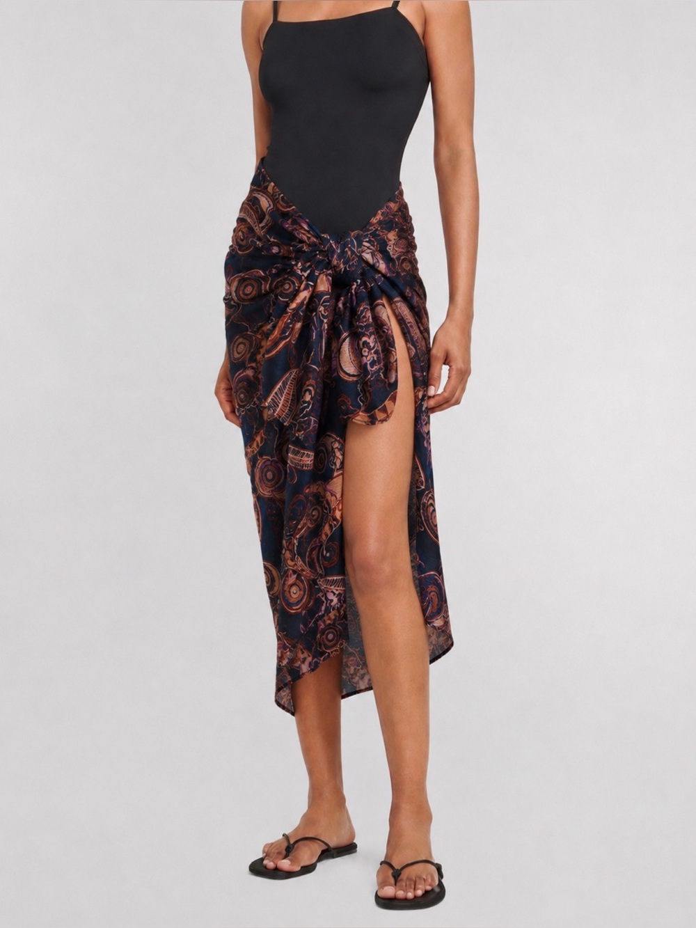 NWT A.L.C. Serra Cotton Silk Sarong Pareo Beach Wrap